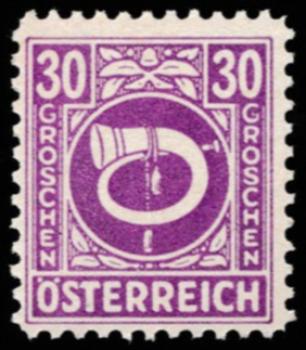 ANK 0697-0713 Posthorn 1945 complete set